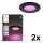 Philips - Sæt med 2 RGBW dæmpbare LED-indbygningsspots til badeværelset Hue SLIM LED/8,3W/230V 2000-6500K sort IP44
