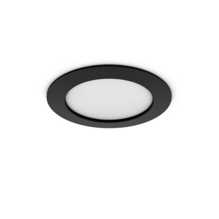 Philips - Sæt 2x LED RGBW dæmpbare badeværelsesindbygningsspots Hue SLIM LED/12W/230V 2000-6500K sort IP44