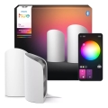 Philips - Sæt med 2x Hue PLAY LED RGBW dæmpbare projektører LED/20W/230V 2000–6500K hvid