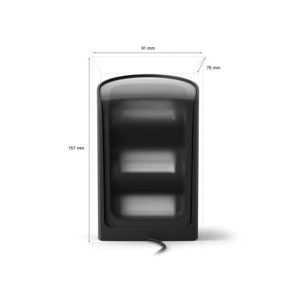 Philips - Sæt med 2 LED RGBW dæmpbare Hue PLAY projektører LED/20W/230V 2000–6500K sort