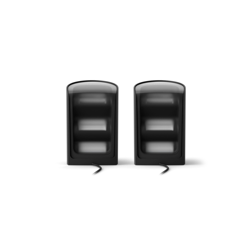 Philips - Sæt med 2 LED RGBW dæmpbare Hue PLAY Wall Washer projektører LED/20W/230V 2000–6500K sort