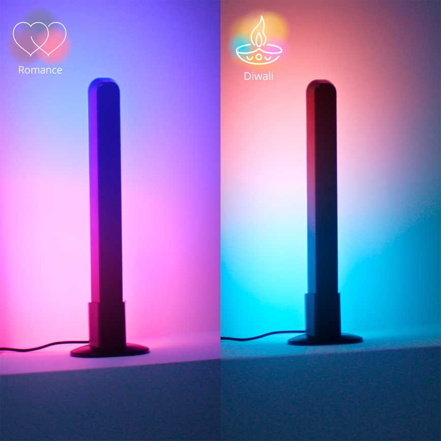 Philips - Sæt med 2 LED RGBIC dæmpbare armaturer SMART GRADIENT LED/8W/230V 2700–6500K Wi‑Fi