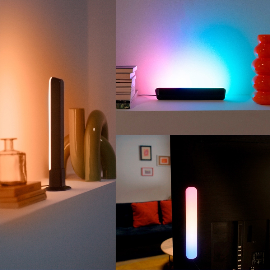Philips - Sæt med 2 LED RGBIC dæmpbare armaturer SMART GRADIENT LED/8W/230V 2700–6500K Wi‑Fi