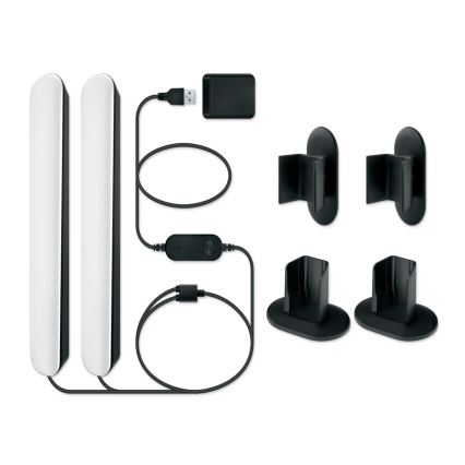 Philips - Sæt med 2 LED RGBIC dæmpbare armaturer SMART GRADIENT LED/8W/230V 2700–6500K Wi‑Fi