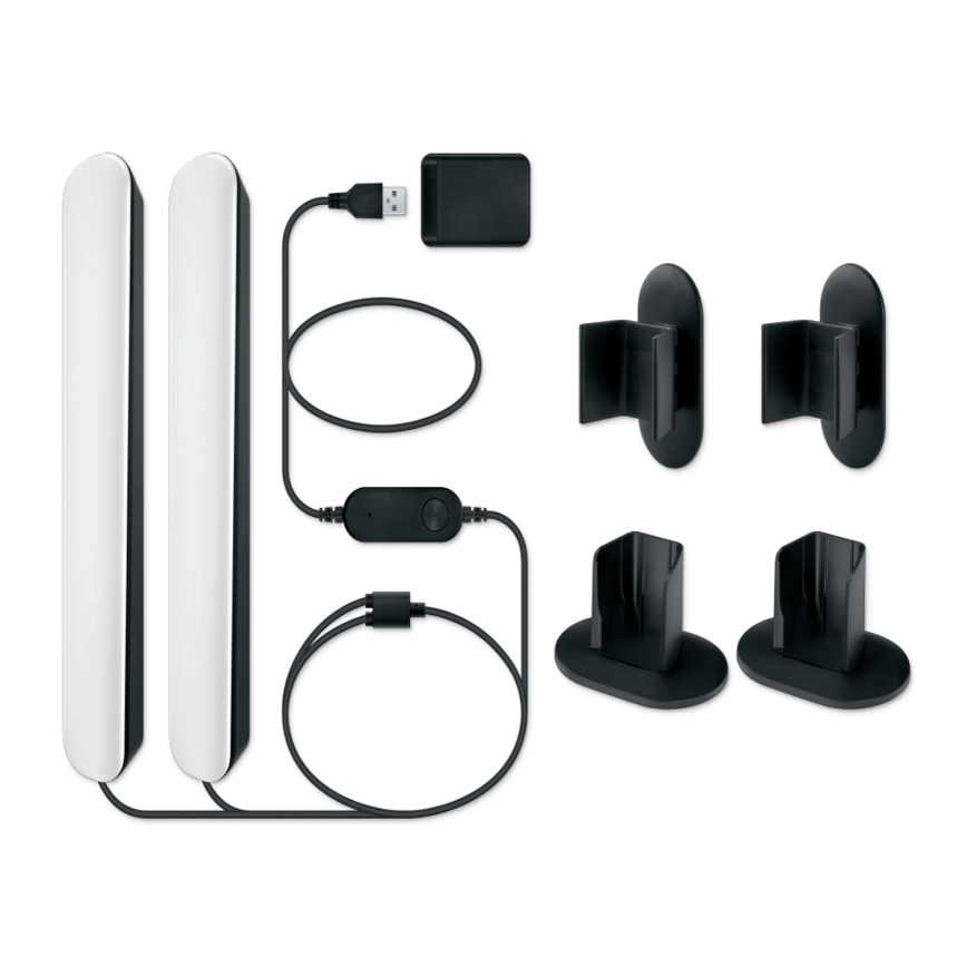 Philips - Sæt med 2 LED RGBIC dæmpbare armaturer SMART GRADIENT LED/8W/230V 2700–6500K Wi‑Fi