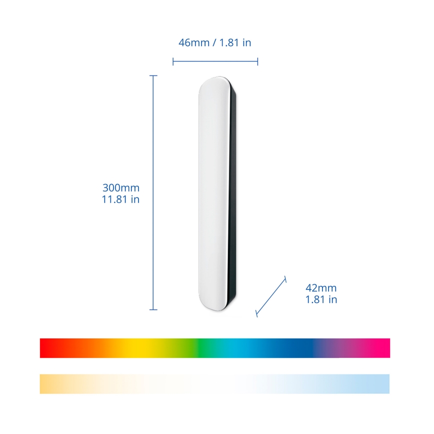 Philips - Sæt med 2 LED RGBIC dæmpbare armaturer SMART GRADIENT LED/8W/230V 2700–6500K Wi‑Fi