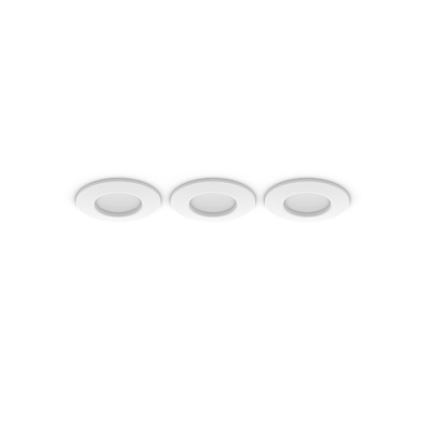 Philips - Sæt 3x LED RGBW, dæmpbare indbygningsspots til badeværelse Hue SLIM LED/8,3W/230V 1000-20000K hvid P44