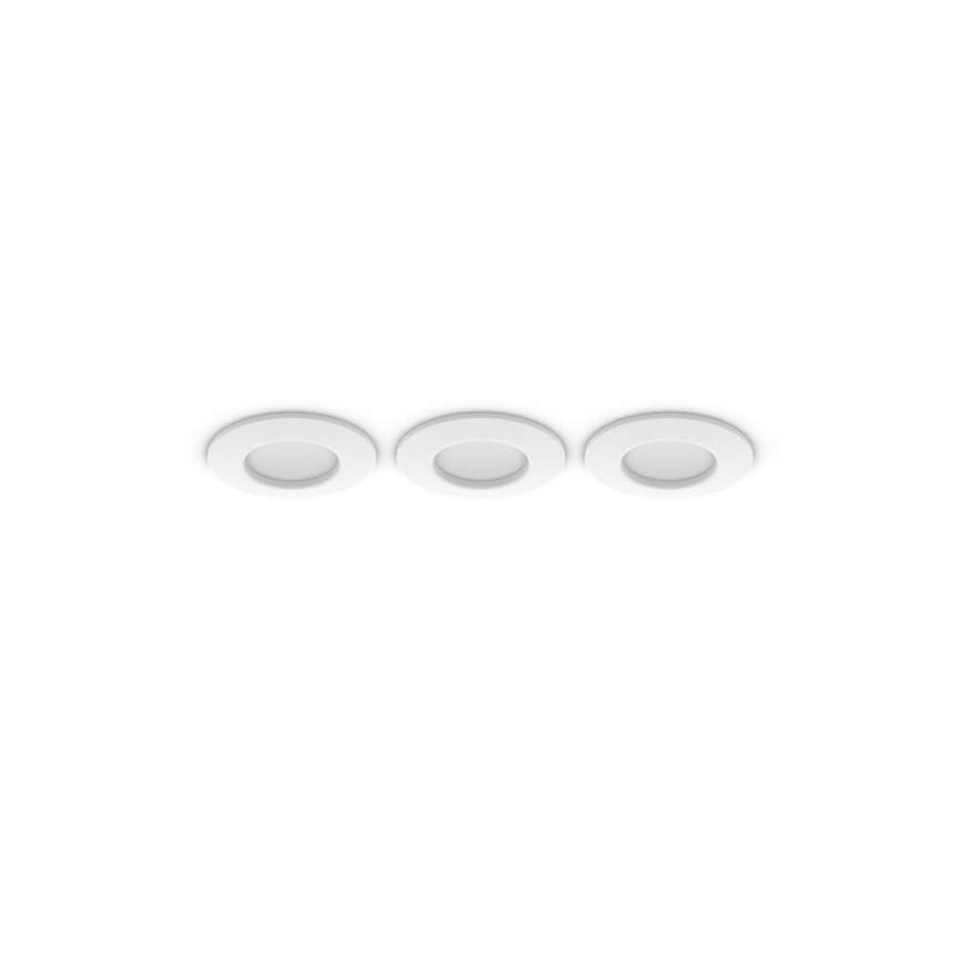 Philips - Sæt 3x LED RGBW, dæmpbare indbygningsspots til badeværelse Hue SLIM LED/8,3W/230V 1000-20000K hvid P44