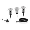 Philips - SÆT med 3x LED Udendørs indbygningsspot SPORE LED/1W/24/230V IP67