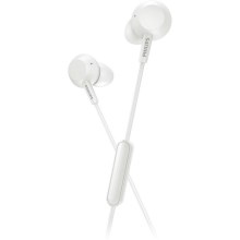 Philips TAE4105WT/00 - Bluetooth høretelefoner med mikrofon JACK 3,5 mm hvid