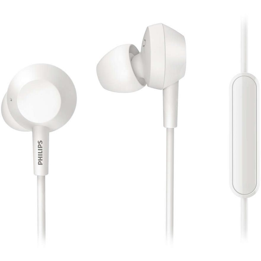 Philips TAE4105WT/00 - Høretelefoner med mikrofon JACK 3,5 mm hvid