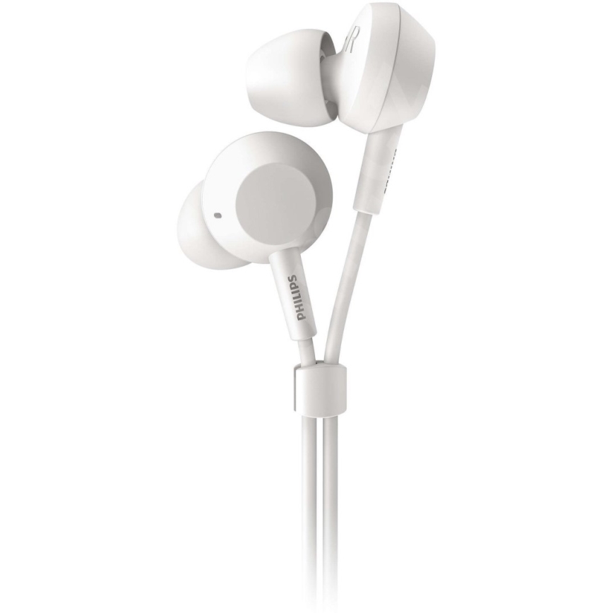 Philips TAE4105WT/00 - Høretelefoner med mikrofon JACK 3,5 mm hvid