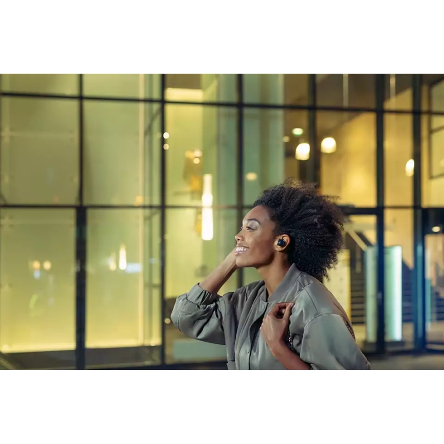 Philips TAT8505BK/00 - Trådløse høretelefoner IPX4 2x 55 mAh + 560 mAh sort
