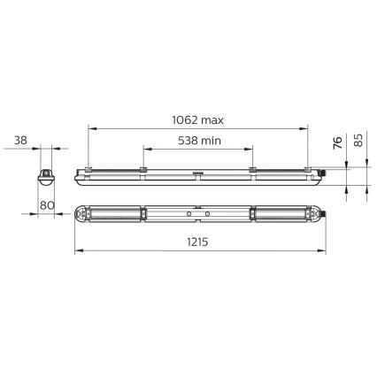 Philips - Teknisk LED-lysarmatur CORELINE LED/25W/230V 120 cm IP66