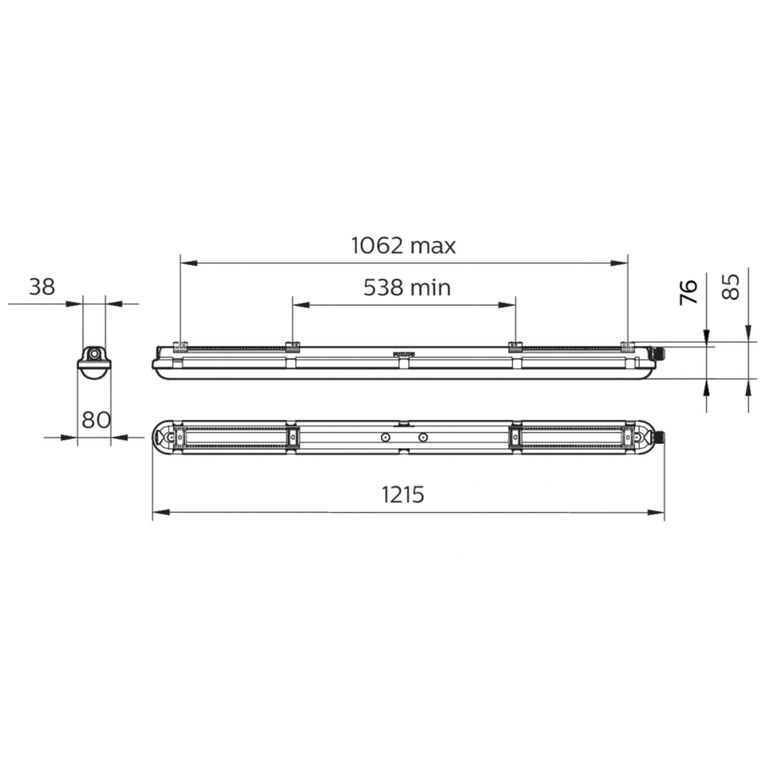 Philips - Teknisk LED-lysarmatur CORELINE LED/25W/230V 120 cm IP66