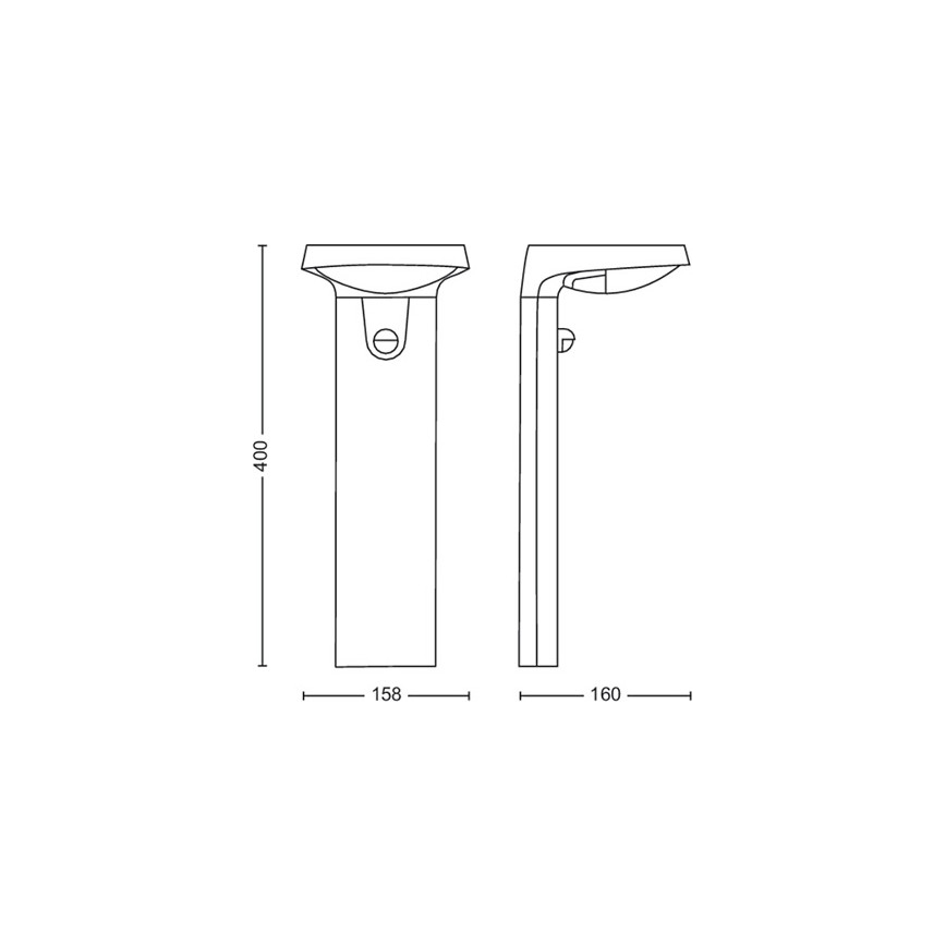 Philips - LED Udendørslampe med sensor LED/9W/230V 2700K IP44