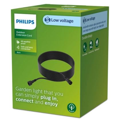 Philips - Udendørs forlængerledning 10m IP67