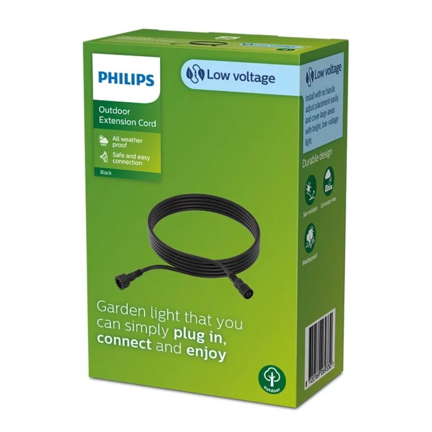 Philips - Udendørs forlængerledning 5m IP67