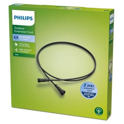 Philips - Udendørs forlængerledning 2 m IP65