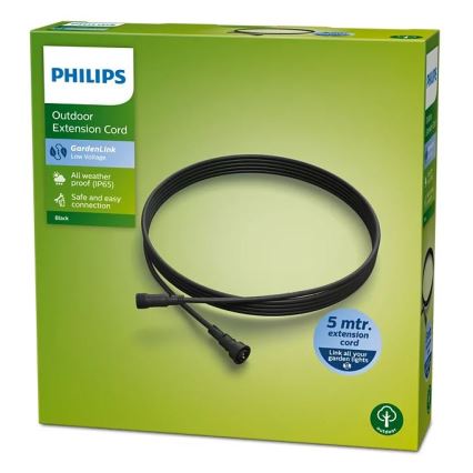 Philips - Udendørs forlængerledning 5 m IP65