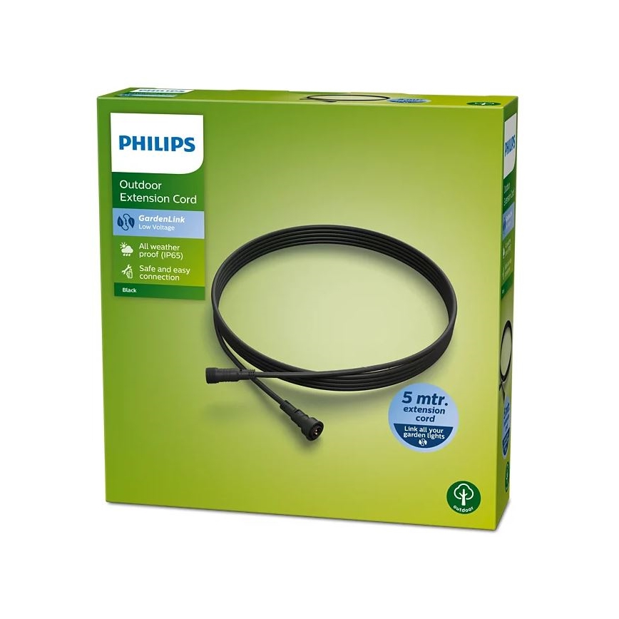 Philips - Udendørs forlængerledning 5 m IP65