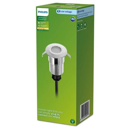 Philips - Udendørs LED indbygningslampe SPORE LED/1W/24V IP67