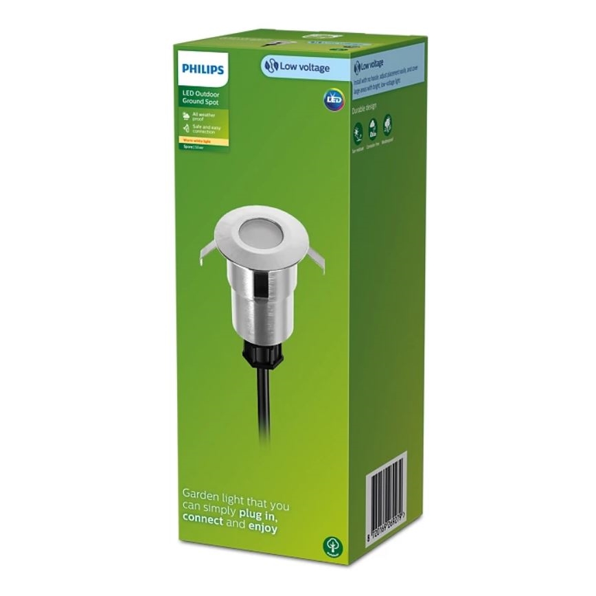 Philips - Udendørs LED indbygningslampe SPORE LED/1W/24V IP67