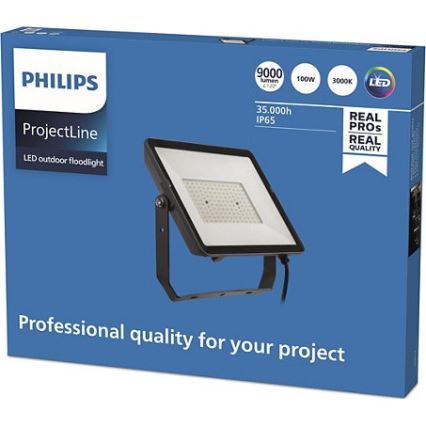 Philips - Udendørs LED projektør PROJECTLINE LED/100W/230V IP65 3000K