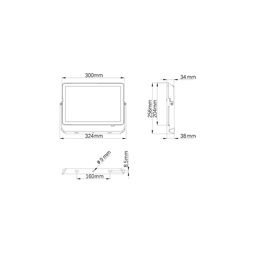 Philips - Udendørs LED projektør PROJECTLINE LED/100W/230V IP65 3000K