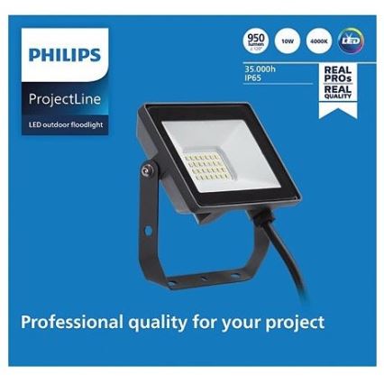 Philips - Udendørs LED projektør PROJECTLINE LED/10W/230V IP65 4000K