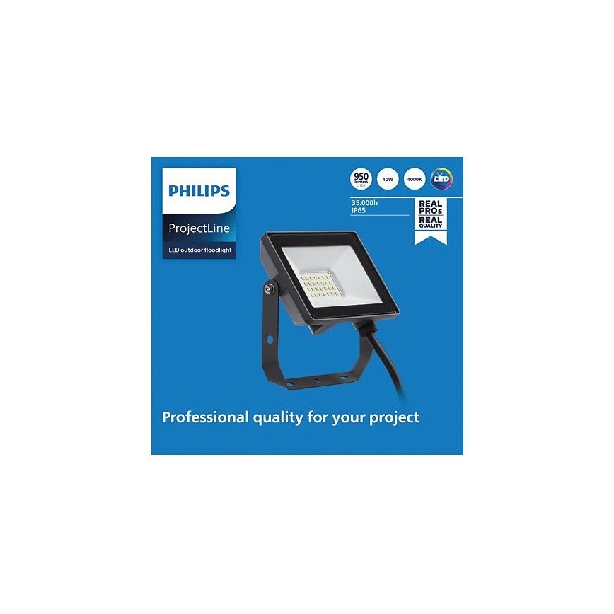Philips - Udendørs LED projektør PROJECTLINE LED/10W/230V IP65 4000K