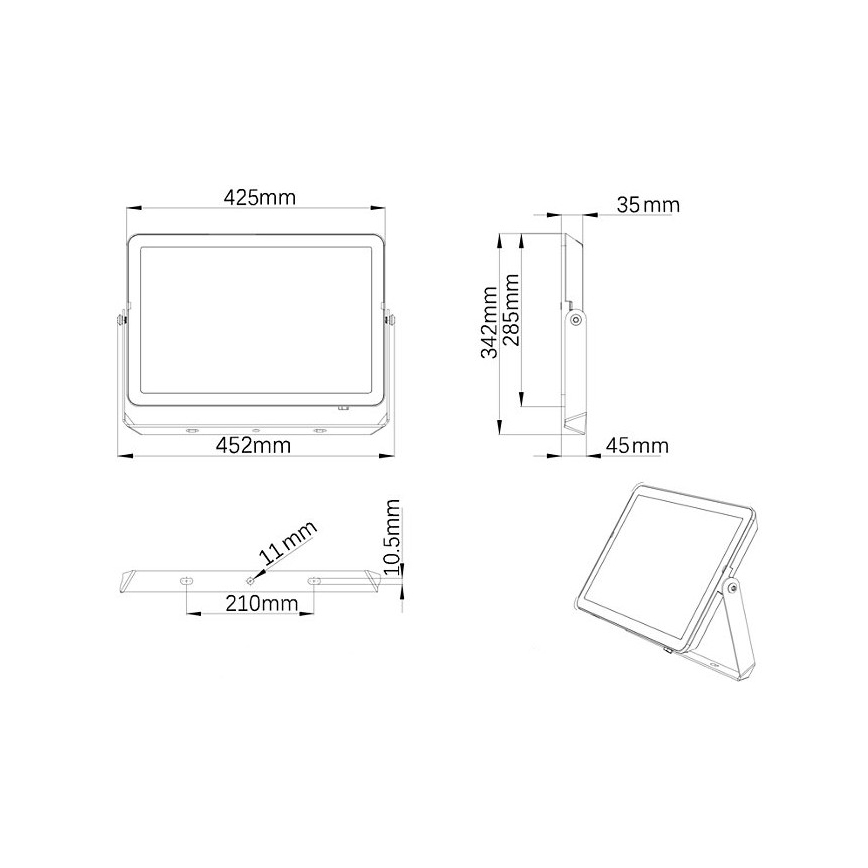 Philips - Udendørs LED projektør PROJECTLINE LED/200W/230V IP65 3000K