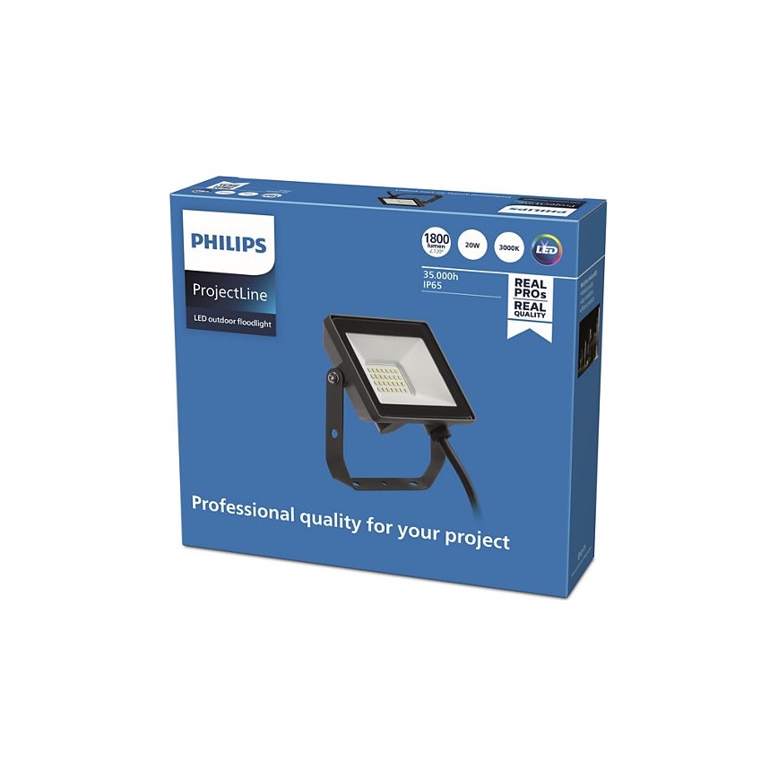Philips - Udendørs LED projektør PROJECTLINE LED/20W/230V IP65 3000K