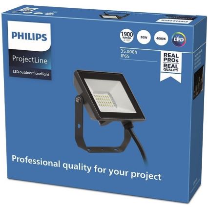 Philips - Udendørs LED projektør PROJECTLINE LED/20W/230V IP65 4000K