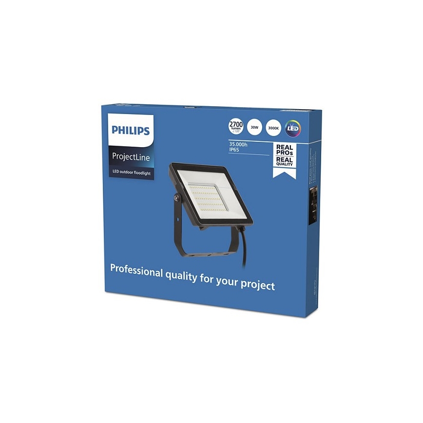 Philips - Udendørs LED projektør PROJECTLINE LED/30W/230V IP65 3000K