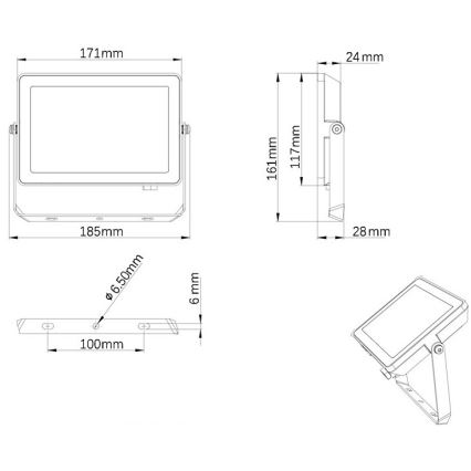 Philips - Udendørs LED projektør PROJECTLINE LED/30W/230V IP65 3000K