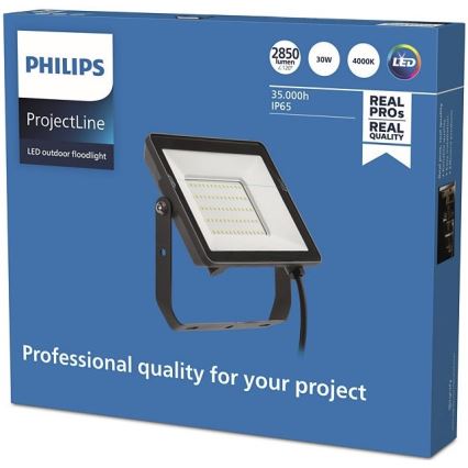 Philips - Udendørs LED projektør PROJECTLINE LED/30W/230V IP65 4000K