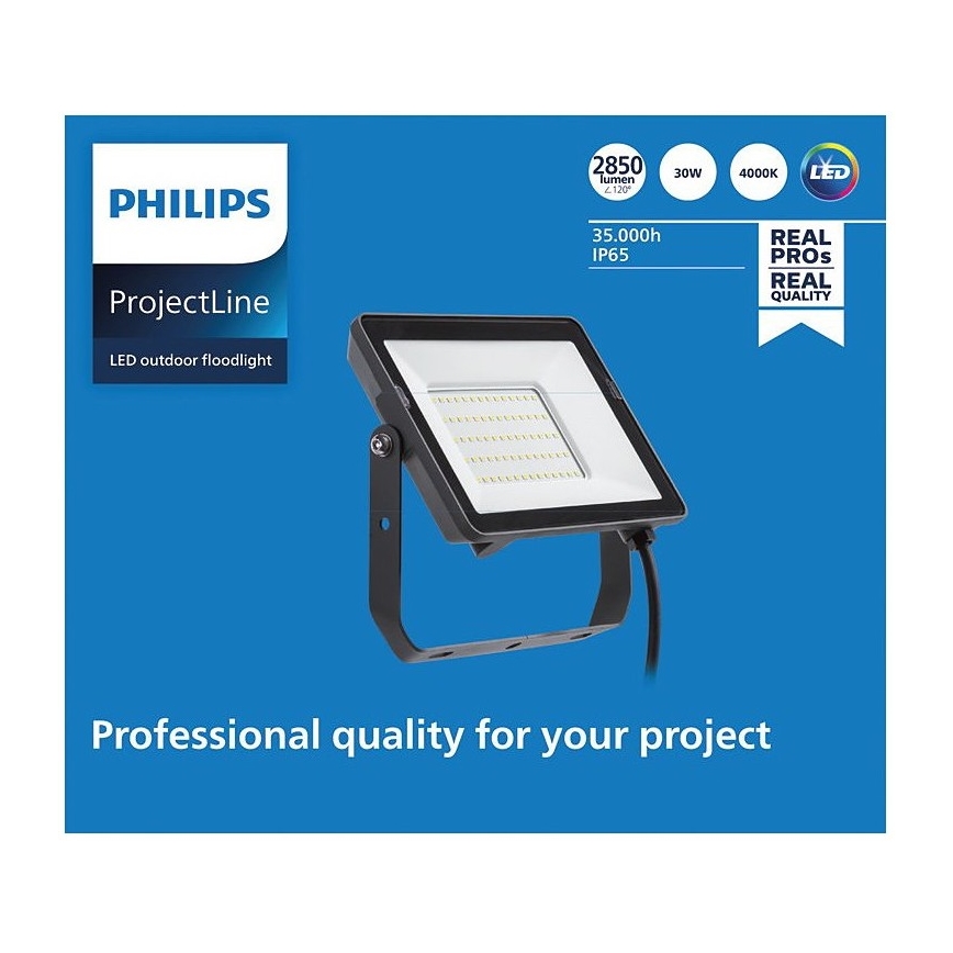 Philips - Udendørs LED projektør PROJECTLINE LED/30W/230V IP65 4000K