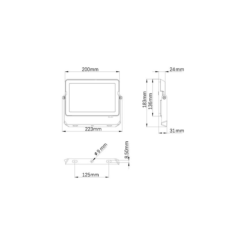Philips - Udendørs LED projektør PROJECTLINE LED/50W/230V IP65 3000K