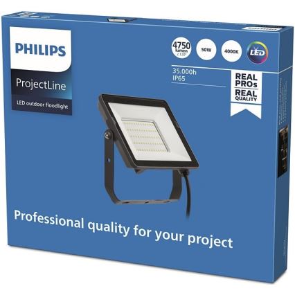 Philips - Udendørs LED projektør PROJECTLINE LED/50W/230V IP65 4000K