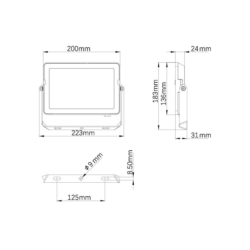 Philips - Udendørs LED projektør PROJECTLINE LED/50W/230V IP65 4000K