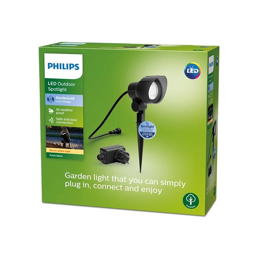 Philips - Udendørs LED spotlampe LED/24W/230V 2700K IP44