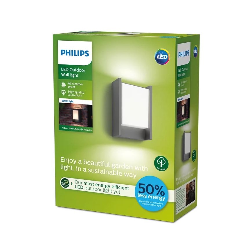 Philips - Udendørs LED væglampe LED/3,8W/230V 3000K IP44