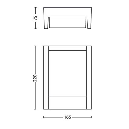 Philips - Udendørs LED væglampe LED/3,8W/230V 3000K IP44