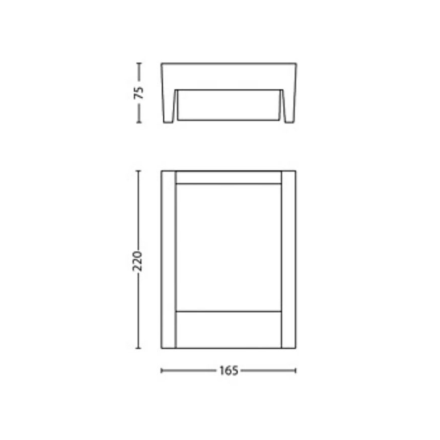 Philips - Udendørs LED væglampe ARBOUR LED/3,8W/230V 2700K IP44