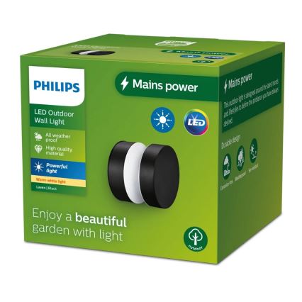 Philips - Udendørs LED væglampe LAVEN LED/6W/230V 2700K IP44