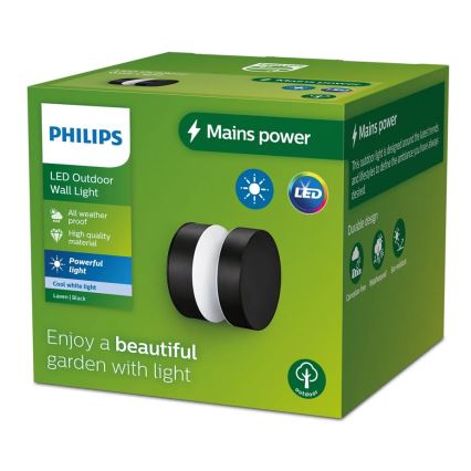 Philips - Udendørs LED væglampe LAVEN LED/6W/230V 4000K IP44