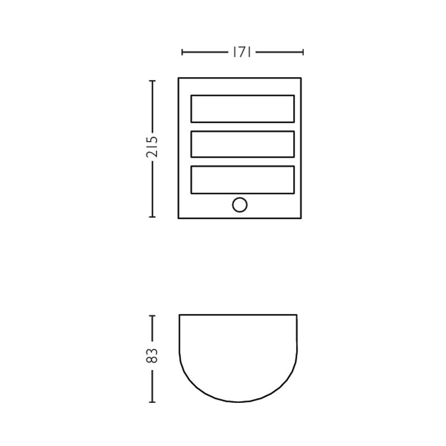 Philips - Udendørs LED væglampe med sensor LED/6W/230V 4000K IP44