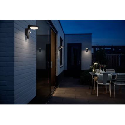 Philips - Udendørs LED væglampe med sensor LED/9W/230V 2700K IP44