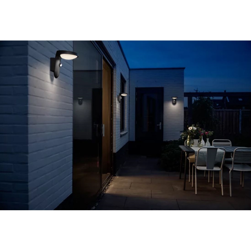 Philips - Udendørs LED væglampe med sensor LED/9W/230V 2700K IP44